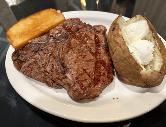 Cowboy Ribeye Steak.