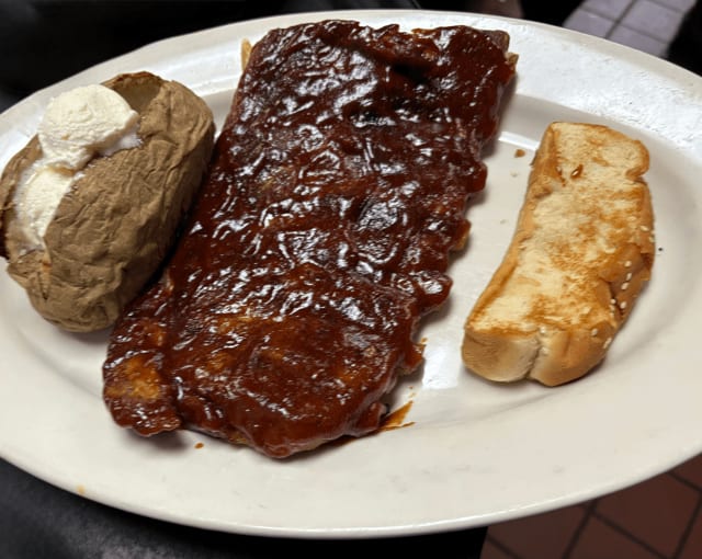 Grilled BBQ Ribs.